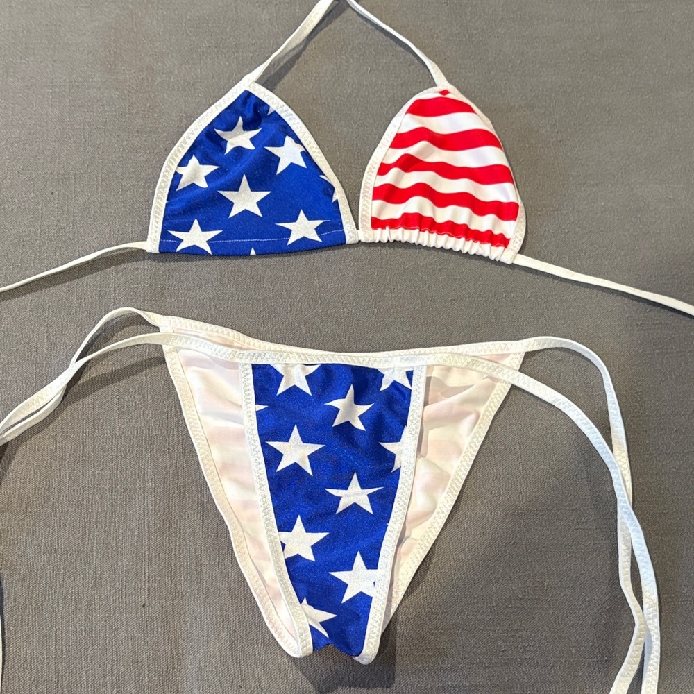 Patriotic Stars and Stripes Bikini